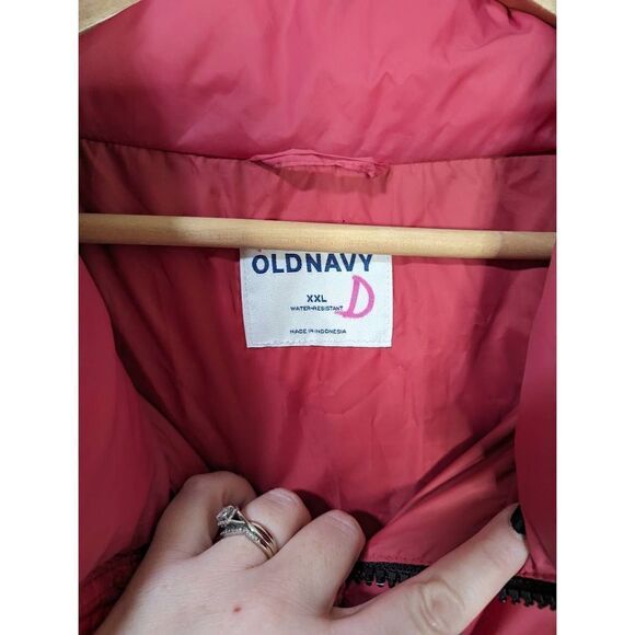 Old Navy Water Resistant Frost Free Short Pink Puffer Jacket - Size XXL - Picture 6 of 8